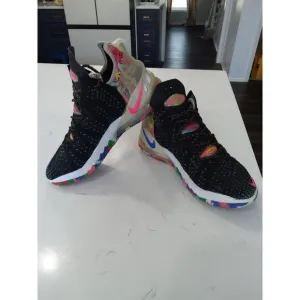 Nike LeBron XVlll 18 James Gang basketball Blk/pink blast athletic sneakers