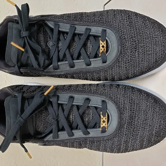 NIKE LeBron XX 20 Size 15 Black Gold Basketball Shoes DJ5423-003