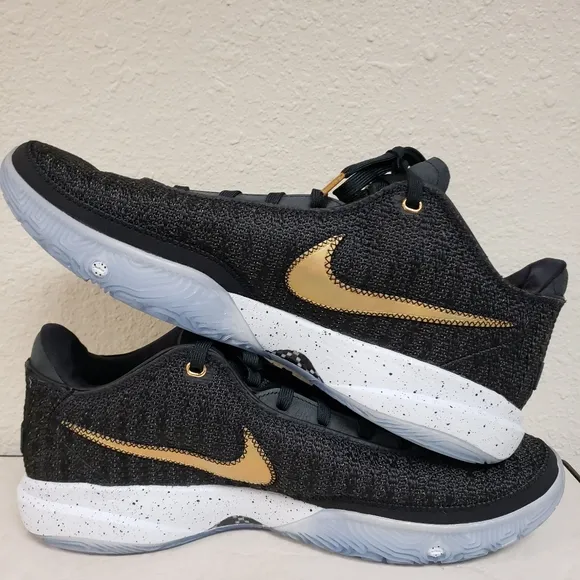 NIKE LeBron XX 20 Size 15 Black Gold Basketball Shoes DJ5423-003