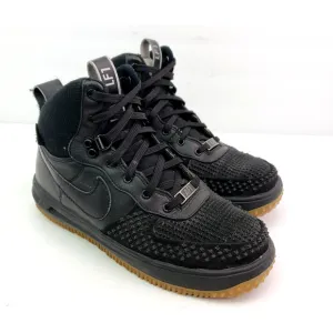 Nike Lunar Force 1 Youth Size 5Y Womens Sz 6.5 Black Gum Duckboot Sneaker Shoes