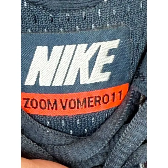 Nike Men's 829640-401 Air Zoom Vomero 11 Size 10 Squadron Blue Athletic Shoes