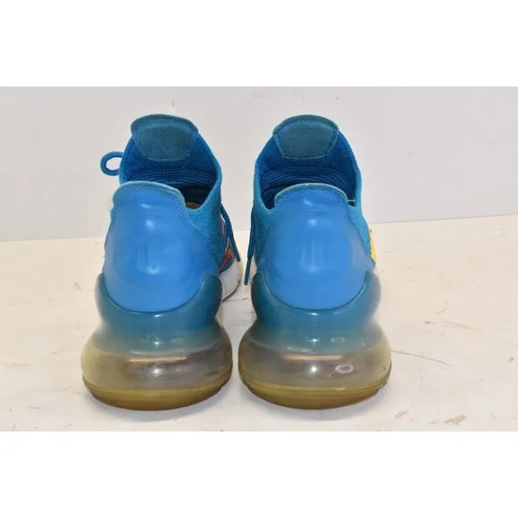 Nike Men's Air Max 270 Flyknit Blue Orbit Size 9 Running Shoes Style AO1023-800