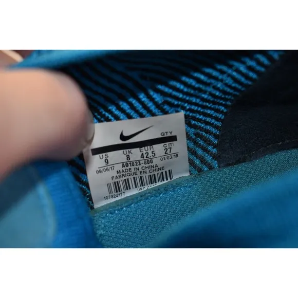 Nike Men's Air Max 270 Flyknit Blue Orbit Size 9 Running Shoes Style AO1023-800