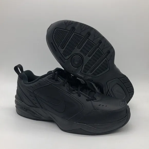 Nike Mens Air Monarch IV 416355-001 All Black NWOB