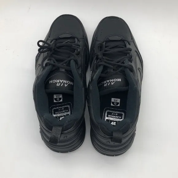 Nike Mens Air Monarch IV 416355-001 All Black NWOB