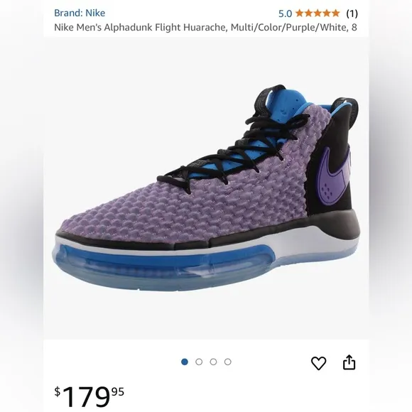 Nike Men's Alphadunk Flight Huarache basketball shoes