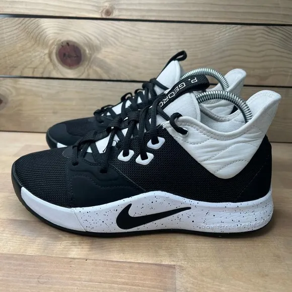 Nike Mens Black Paul George 3 Athletic Basketball Shoes Size 6.5