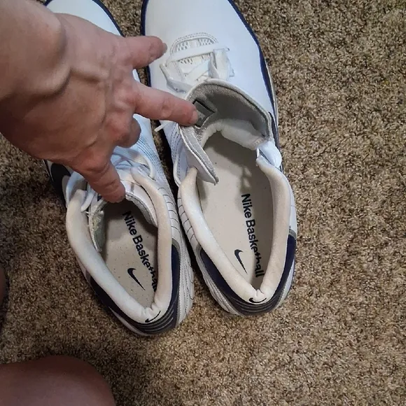 Nike Men's Blue and White Athletic Shoes