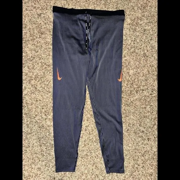 Nike Men's Dri-FIT ADV Aeroswift Racing Tights Black/Royal/Grey/Orange