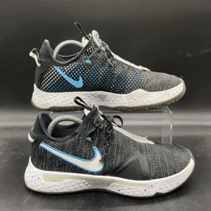 Nike Mens PG 4 Basketball Sneakers Shoes CD5079-004 Size 8 Black White Wolf Gray