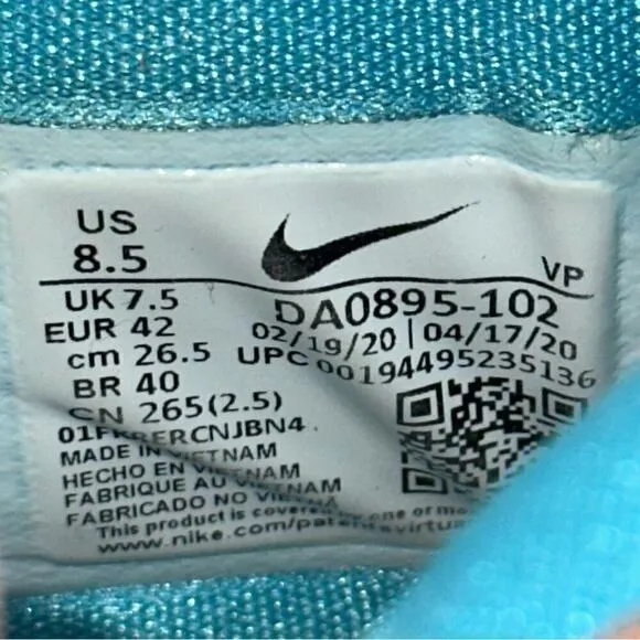 Nike Men’s Size 8.5 White Gold KD13 EYBL Shoes Sneakers DA0895-102