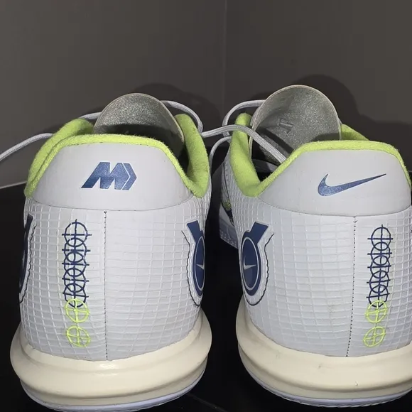 NIKE MERCURIAL VAPOR White and Neon Green Athletic Shoes