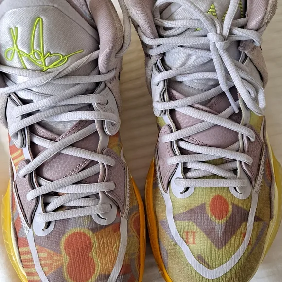 Nike Multicolor Athletic Shoes with Yellow Soles Size 9