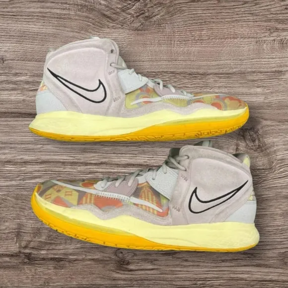 Nike Multicolor Athletic Shoes with Yellow Soles Size 9
