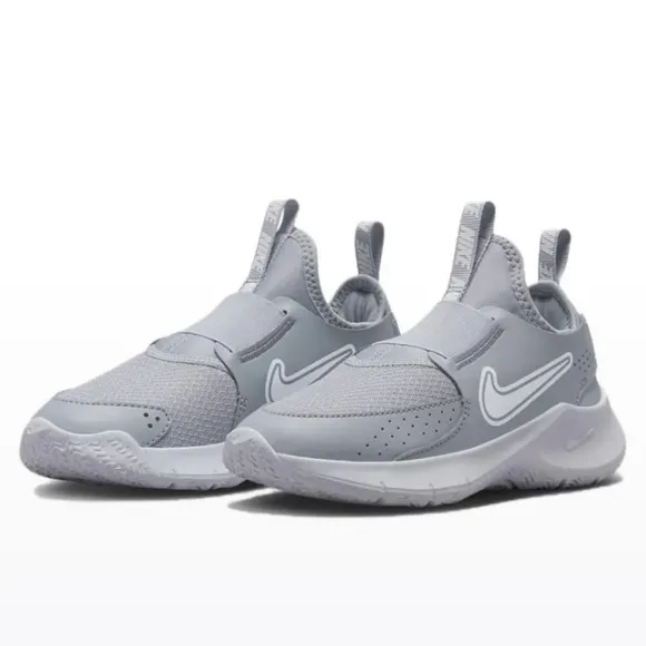 Nike New Flex Runner 3 Grey/ Withe Mesh Preschool Sneaker Shoes FN1449-001