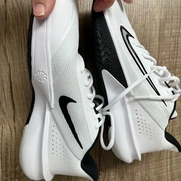 Nike Precision 7 VII Sneakers Mens 8.5 White Basketball Shoes FN0324-101