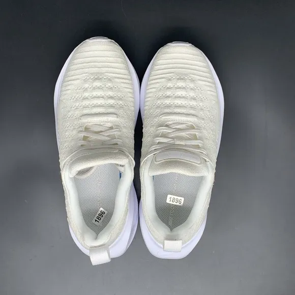 Nike Reactx Infinity RN 4 Triple White Running Shoes DR2670-103 Women's Sz 6