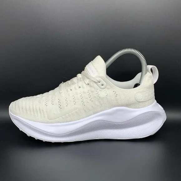 Nike Reactx Infinity RN 4 Triple White Running Shoes DR2670-103 Women's Sz 6