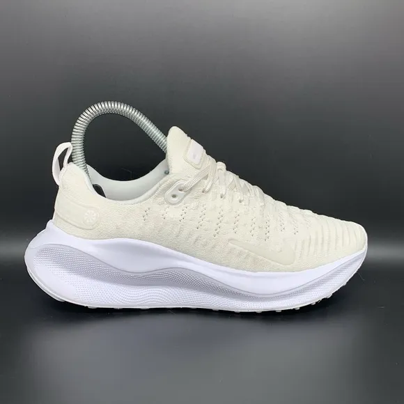 Nike Reactx Infinity RN 4 Triple White Running Shoes DR2670-103 Women's Sz 6