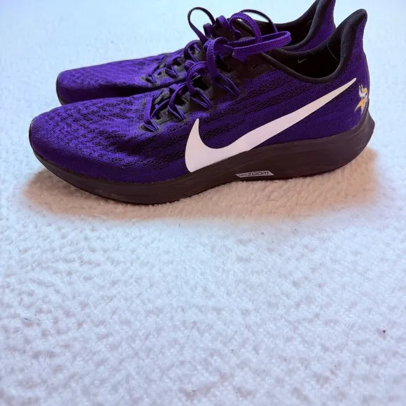 Nike Running Womens Shoes 9.5 Minnesota Vikings Edition Purple Athletic Sneakers