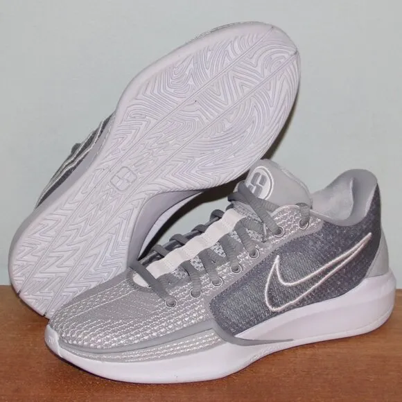 Nike Sabrina 1 TB Wolf Grey White Basketball Shoes Womens 6.5