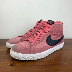 Nike SB Zoom Blazer Mid Pink Salt Black Suede Sneakers 864349-601 Men’s 8.