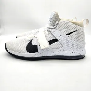 Nike Shoes Mens 18 Air Force Max 2 Basketball White Black AV6245-113 EUC