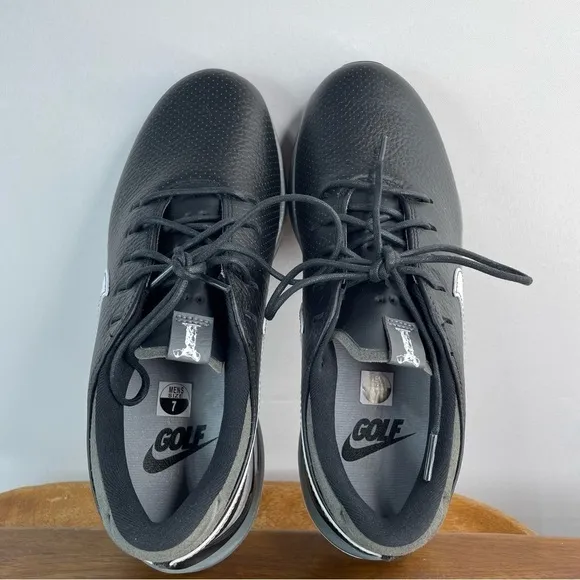 Nike Shoes Mens 7 Air Zoom Victory Tour 3 Black Iron Grey Golf Cleats Spikes