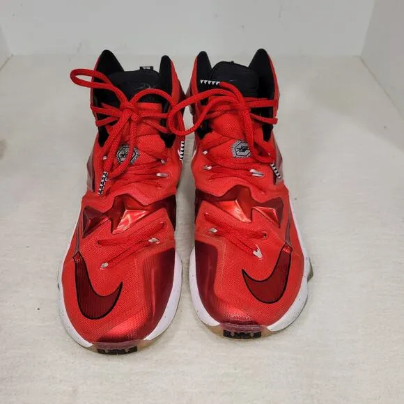 Nike Shoes Mens Sz 8.5 LeBron XIII Sports Basketball 807219-610 University Shoe