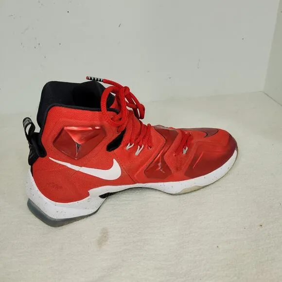 Nike Shoes Mens Sz 8.5 LeBron XIII Sports Basketball 807219-610 University Shoe
