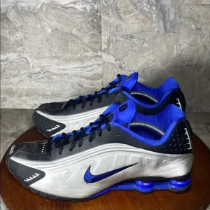Nike Shox R4 Silver/Racer Men’s Size 13 Blue Athletic Shoes