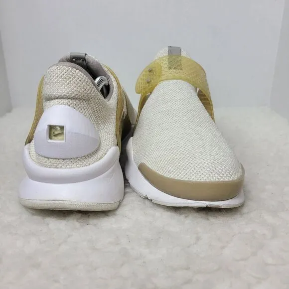 Nike Sock Dart SE Mens Size 11 Running shoes  Beige Mesh Sneakers 911404-100