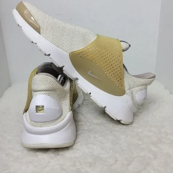 Nike Sock Dart SE Mens Size 11 Running shoes  Beige Mesh Sneakers 911404-100