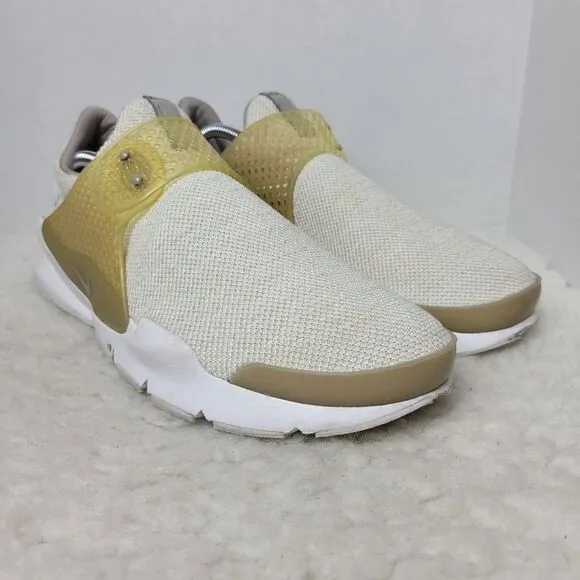 Nike Sock Dart SE Mens Size 11 Running shoes  Beige Mesh Sneakers 911404-100