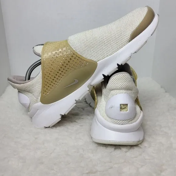 Nike Sock Dart SE Mens Size 11 Running shoes  Beige Mesh Sneakers 911404-100
