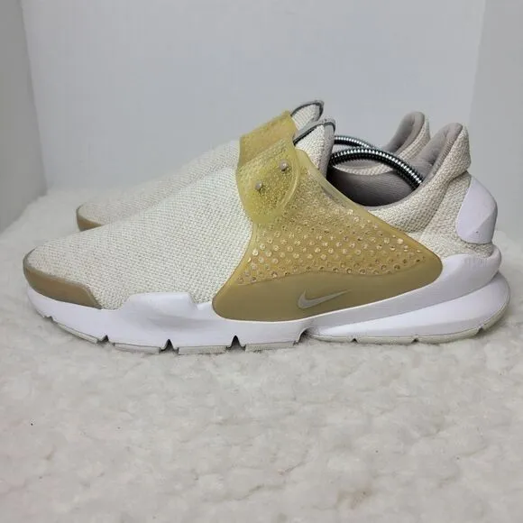 Nike Sock Dart SE Mens Size 11 Running shoes  Beige Mesh Sneakers 911404-100