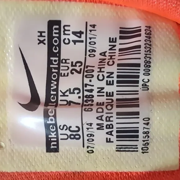 Nike Soldier VII Lebron James Orange Gray Black Toddler Size 8c