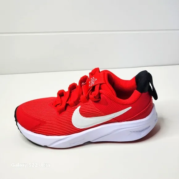 Nike Star Runner 4 Little Kids' Red Running Shoes Size 11c