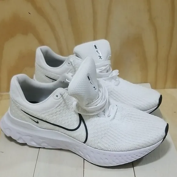 Nike W React Infinity Run FK 3 TB White Black Shoes Men's size 13