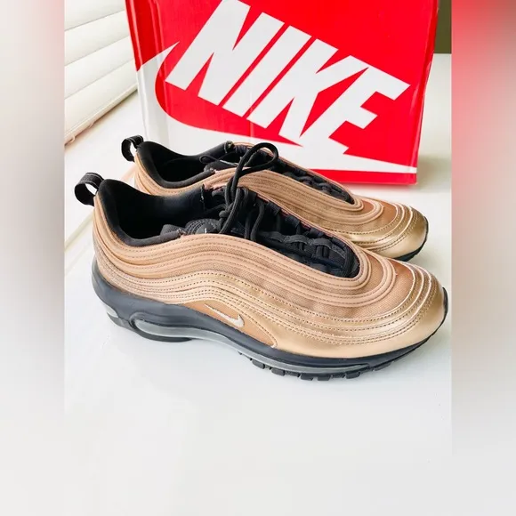 Nike wmns Air Max 97 “Copper”, limited edition, sz 8. Resale value $213 