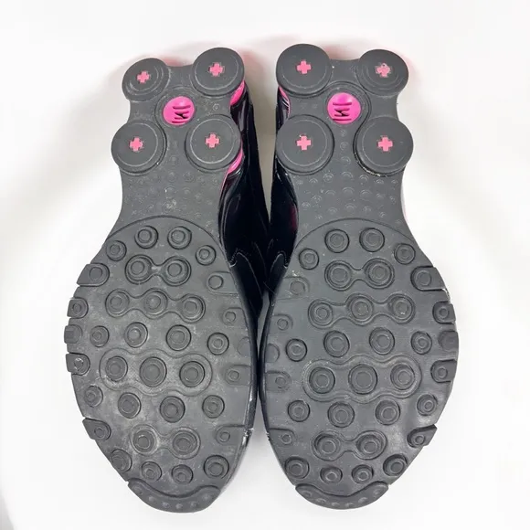 Nike Women Pink and Black Sneakers with Cloud pattern - Size 9