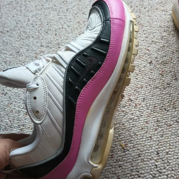 Nike! Women's Pink and Black Sneakers