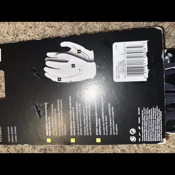 Nike Youth Vapor Jet Wide Receiver Gloves Black