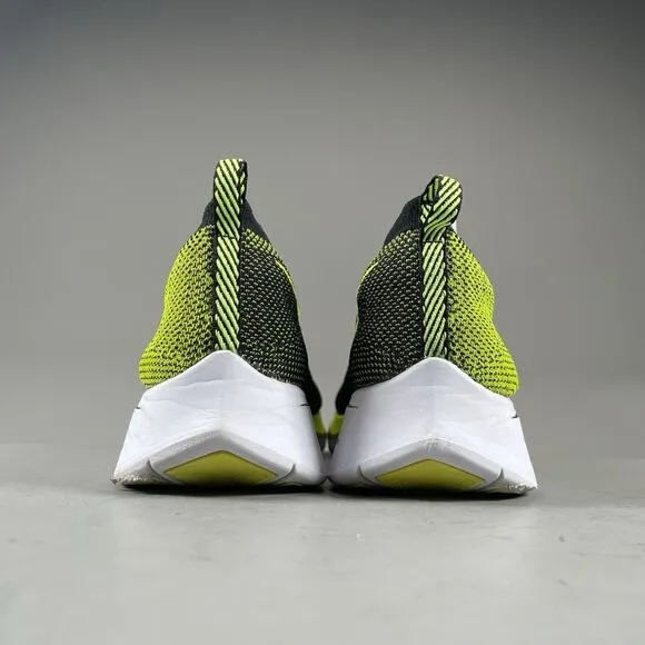 Nike Zoom Fly Flyknit Mens Size 10 Black Volt Running Shoes Athletic Sneaker EUC