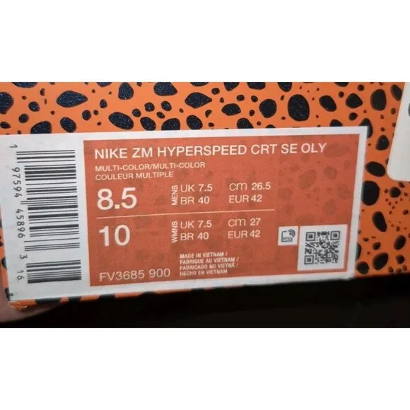 Nike Zoom HyperSpeed Court SE Olympics Volleyball FV3685-900 Men 8.5 = Women 10