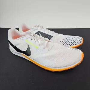 Nike Zoom Rival XC 6 White/Orange Track Shoe's Spikes DX7999-100 Men's Size 11.5