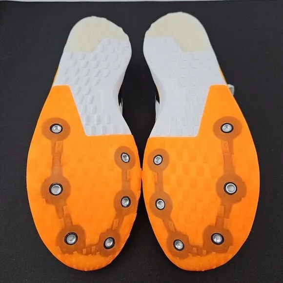 Nike Zoom Rival XC 6 White/Orange Track Shoe's Spikes DX7999-100 Men's Size 11.5