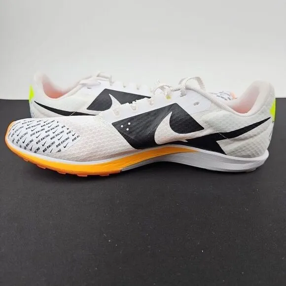 Nike Zoom Rival XC 6 White/Orange Track Shoe's Spikes DX7999-100 Men's Size 11.5