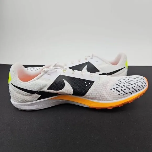 Nike Zoom Rival XC 6 White/Orange Track Shoe's Spikes DX7999-100 Men's Size 11.5