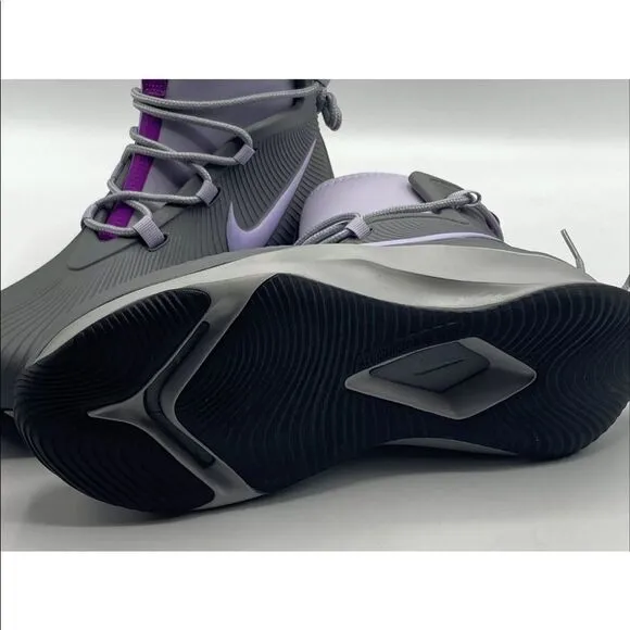 Nike Binzie Waterproof Rain Boots Sneakers Youth Size 5Y Grey Violet Brand New!